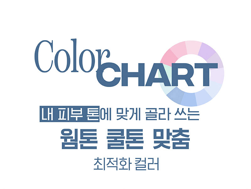 Color CHART 내 피부 톤에 맞게 골라 쓰는 웜톤 쿨톤 맞춤 최적화 컬러